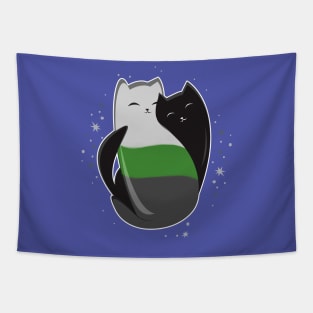 Neutrois Cat LGBT Pride Flag Tapestry