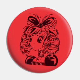 Spider Lolita Girl Pin