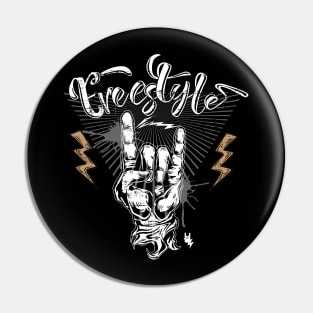 T23013-2 Freestyle graphic Pin