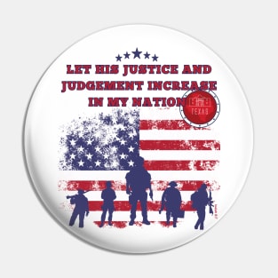 Texas-Let His justice and judgement increase in my nation. Pin