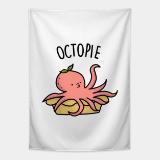 Octopie Cute Octopus Pie Pun Tapestry