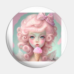 Marie Antoinette and the Pink Ice Cream Pin