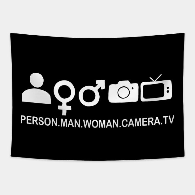 Person Woman Man Camera TV Tapestry by valentinahramov