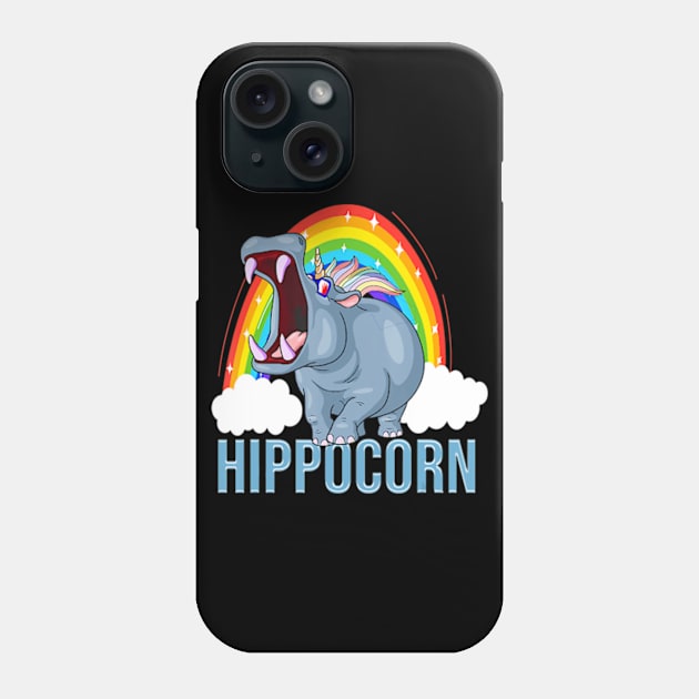 Funny Unicorn Hippo Hippocorn Phone Case by eldridgejacqueline