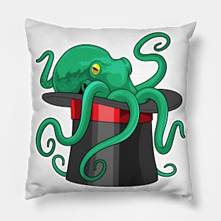 Octopus Wizard Top hat Pillow