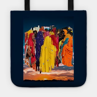 ethnic design illustration Tote