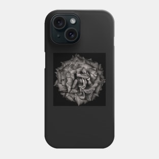 Backyard Flowers In Black And White 77 Phone Case