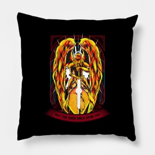 Majestic Angel Warrior Strong Mythical Hero Gaming Pillow