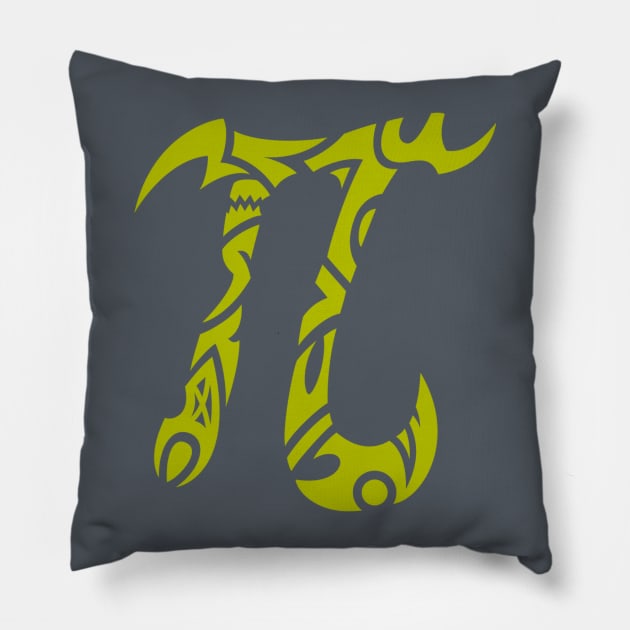 Tribal Pi Pillow by iceknyght