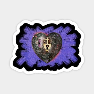 Grunge gothic Heart Magnet