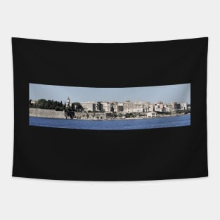 A View of Corfu Town, Greece Tapestry
