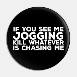 Funny Jogging Hate Pin