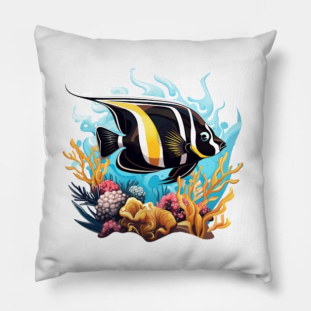 Moorish Idol Pillow by zooleisurelife