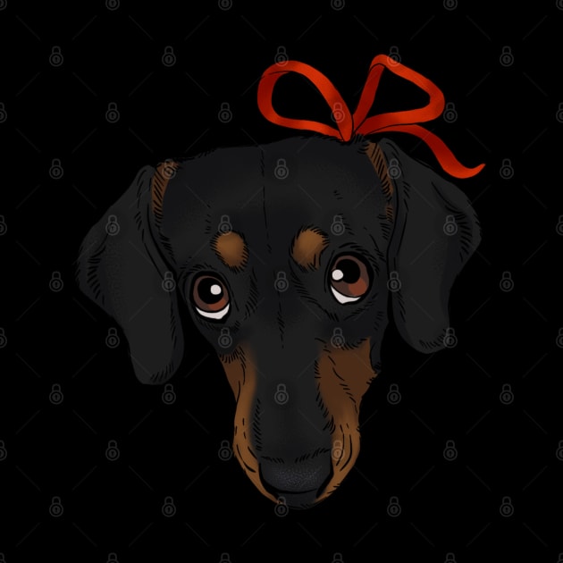 Puppy eyes daschund by Pandemonium