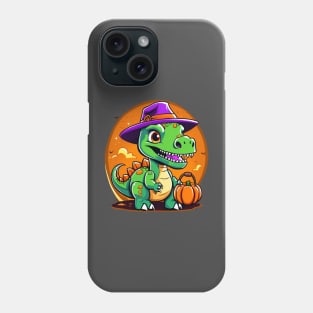 Trick or treat dinosaur cute design Phone Case