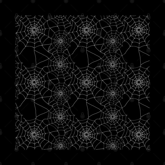 Halloween Spider Cobwebs Pattern by HotHibiscus