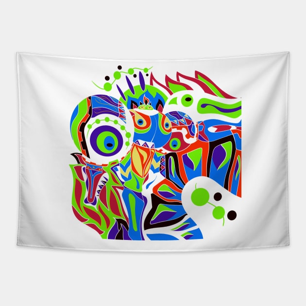 white knight ecopop Tapestry by jorge_lebeau