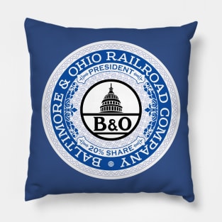 Baltimore and Ohio Railroad (18xx Style) Pillow