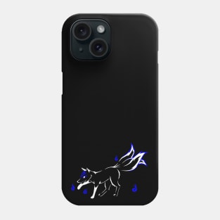 Kitsune (white and blue) Phone Case