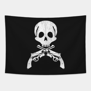 Jolly Roger Space Pirate- Crossed Pistols Tapestry