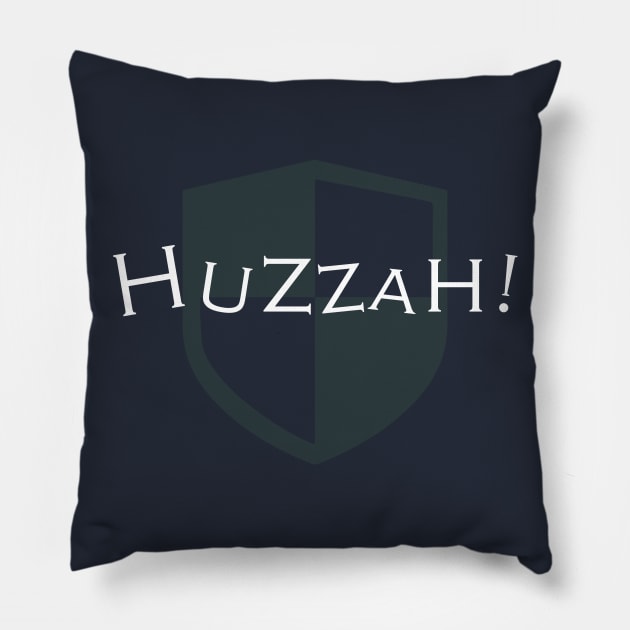 Renaissance Fair Huzzah Pillow by LovableDuck