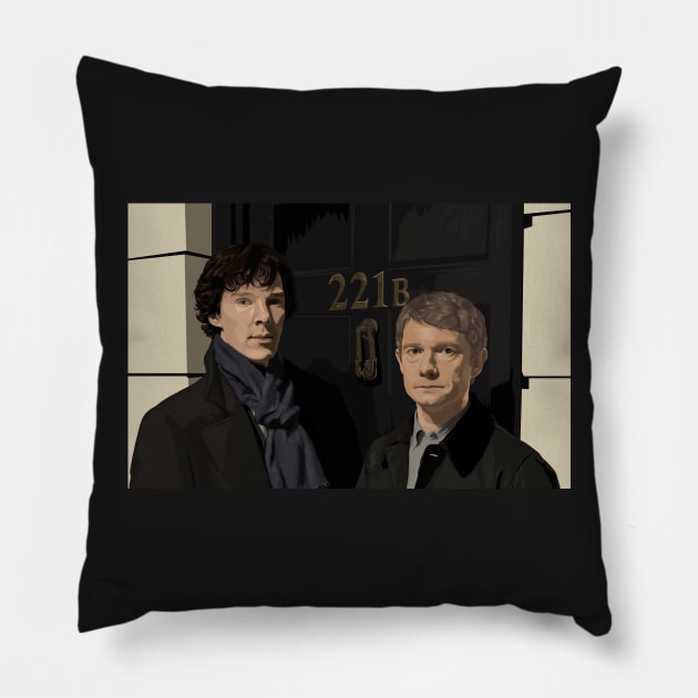 "221B" Pillow by jomorley