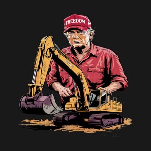 Drill Baby Drill American 2025 Trump President Us Flag T-Shirt
