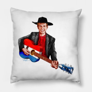 Buck Owens - An illustration by Paul Cemmick Pillow