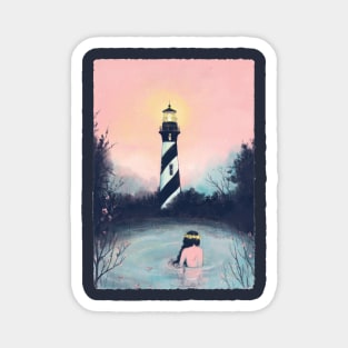 Lighthouse Girl Magnet