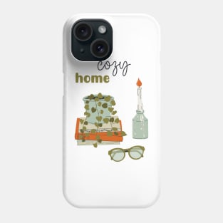 Cozy home objects, interior decorations. Phone Case