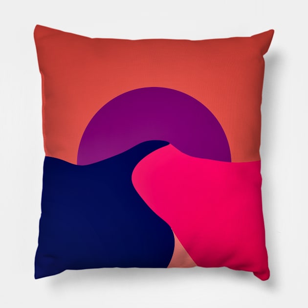 Sunset 2 Pillow by Metron