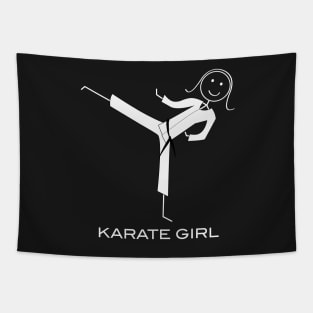 Funny Womens Black Belt Karate Tapestry