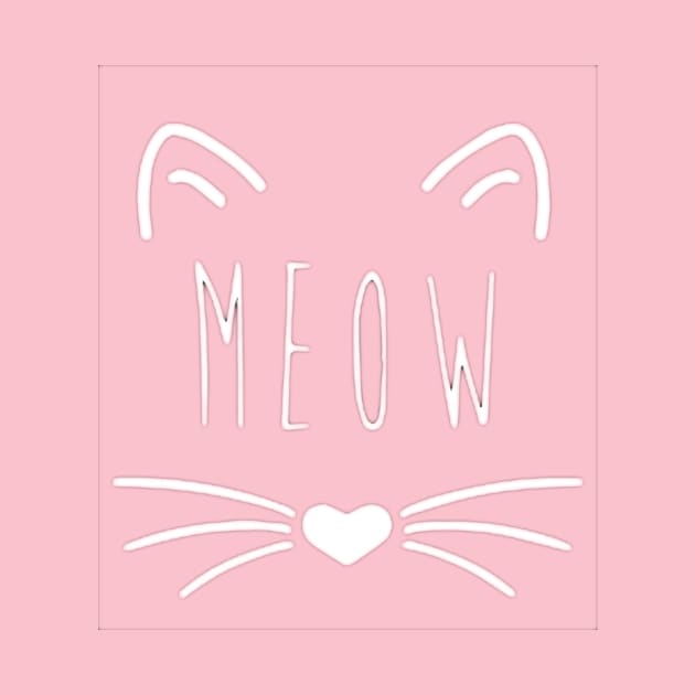 meow cat cute gift  design by FaRock