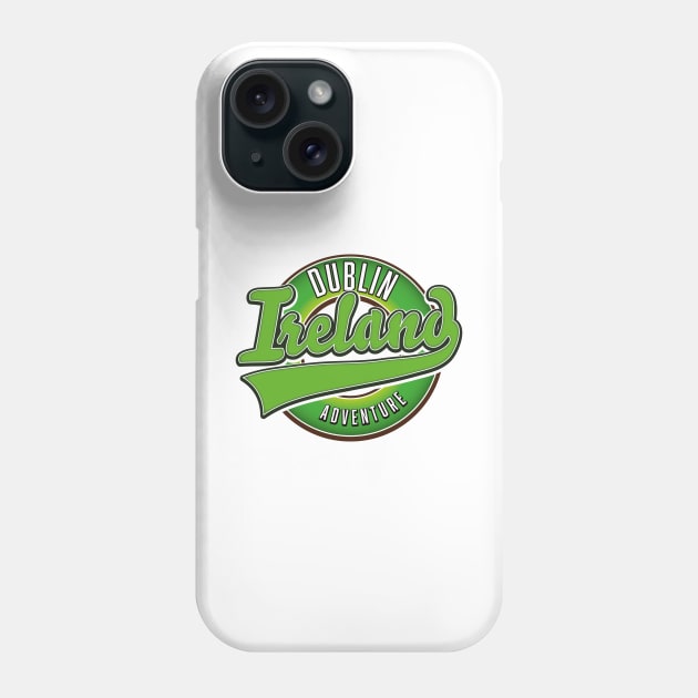 ireland dublin vintage logo Phone Case by nickemporium1