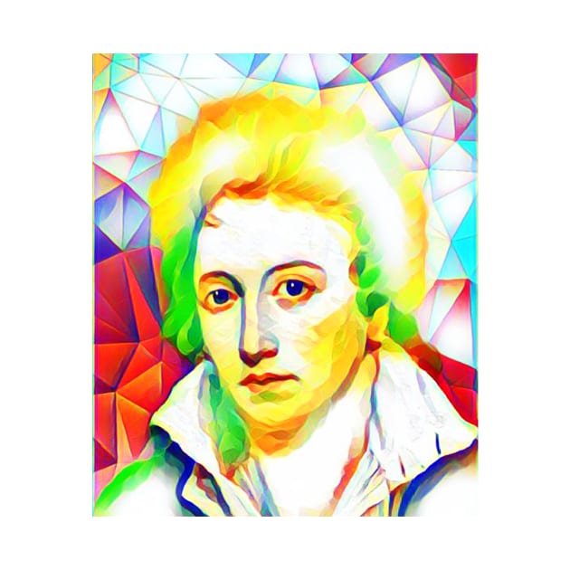 Percy Bysshe Shelley Colourful Portrait | Percy Bysshe Shelley Artwork 11 by JustLit