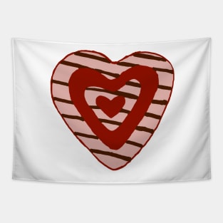 Hugs and Kisses Heart Tapestry