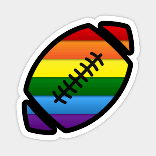 Rugby Gay Pride Lgbt Rainbow Flag Magnet