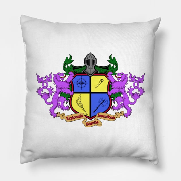 Jalldoon League of Explorers Coat of Arms Pillow by Rampageo Industries 