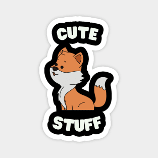 Cute Stuff Fox Furry Eyes Adorable Ears Magnet