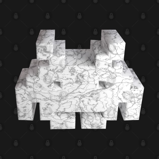 3D Alien - White-Marble by 3DMe