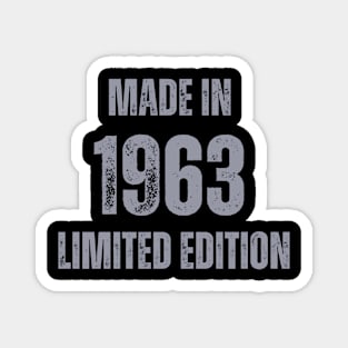 Vintage Made in 1963, Limited Edition , Gift for Mom Dad Birthday Magnet