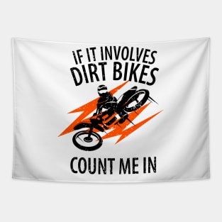 Motocross Biker Freestyle Stunt Tapestry