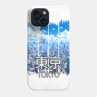 Tokyo City Sykline Landscape – Anime Shirt Phone Case