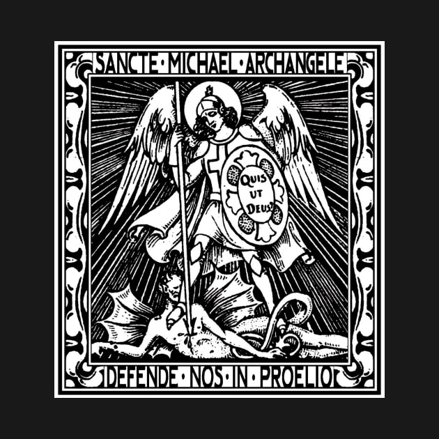 Saint Michael the Archangel: Protect us in Battle by Catholicamtees