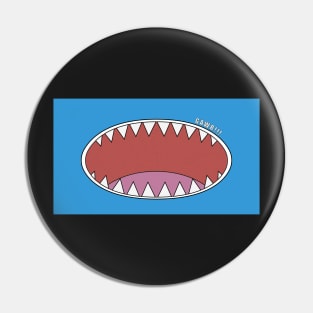 Sharp shark teeth Pin