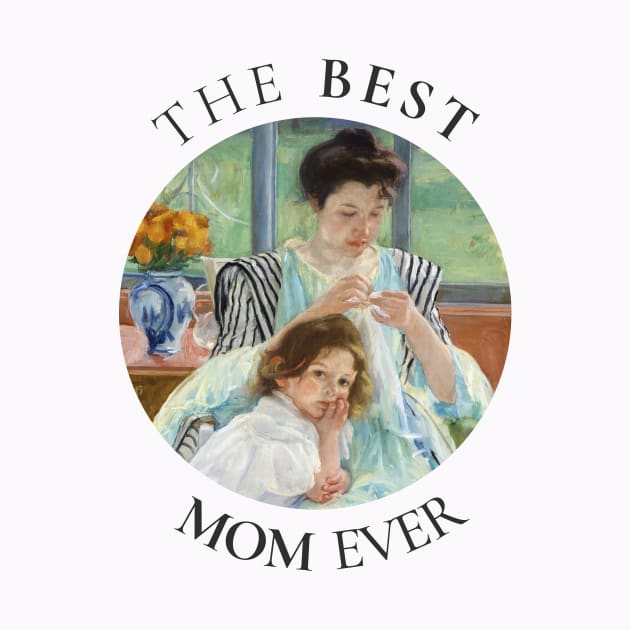 THE BEST KNITTING MOM EVER FINE ART VINTAGE STYLE CHILD AND MOTHER OLD TIMES. by the619hub