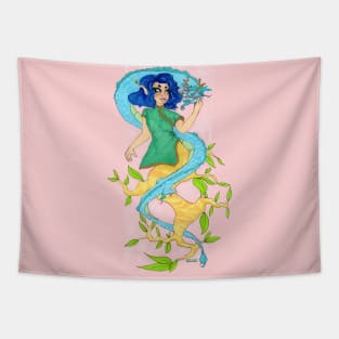 Dragon mermaid Tapestry