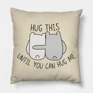 Hug This Until You Can Hug Me Bears Pillow