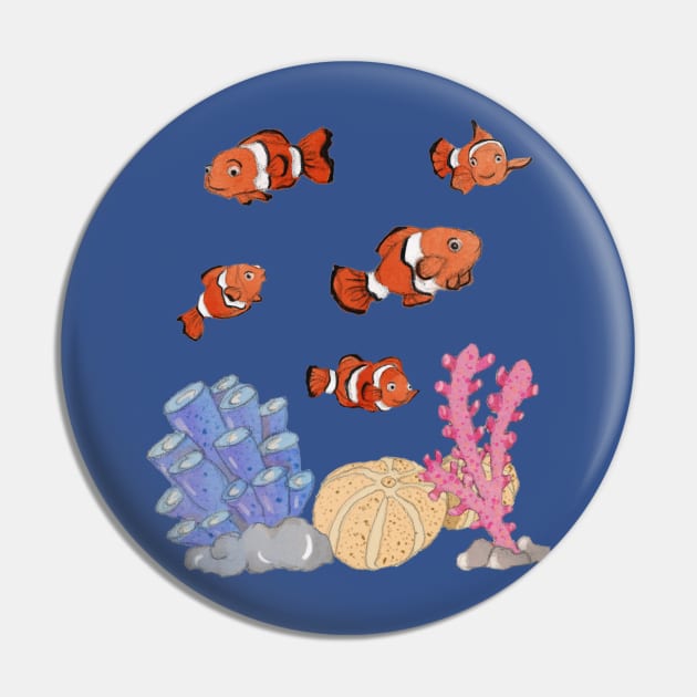 A coral reef with clown fish Pin by LeahHa