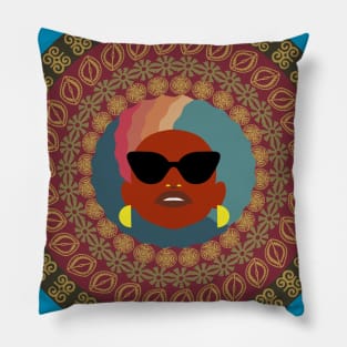 afro vintage style Pillow